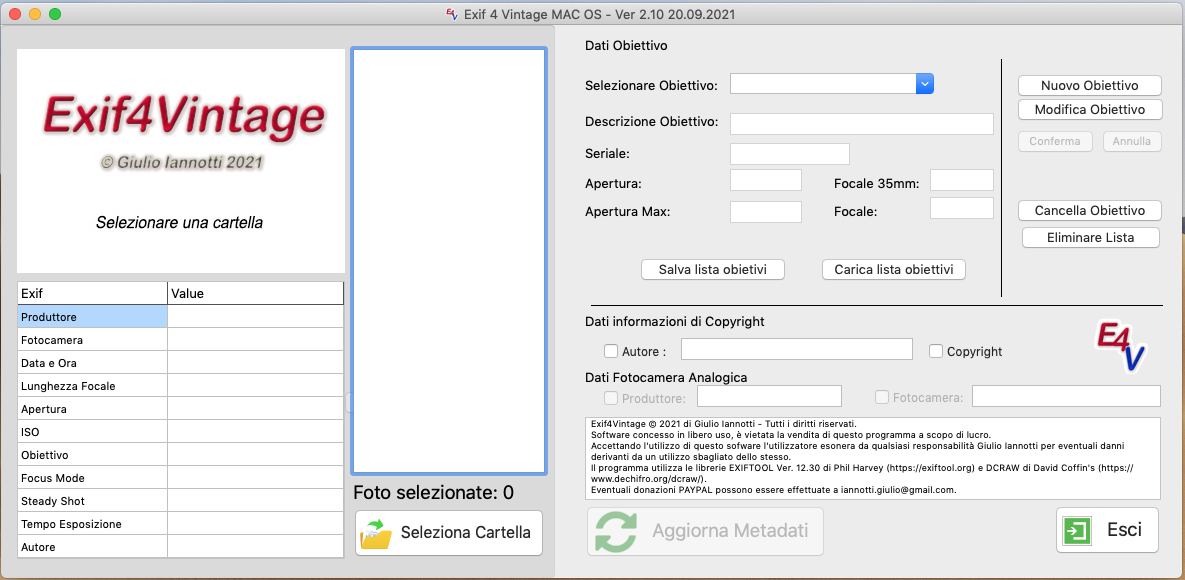 Exif4Vintage Mac OSX